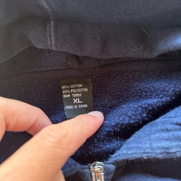 Men's Navy X-Play Zip-Up Sweater - Picture 4 of 5